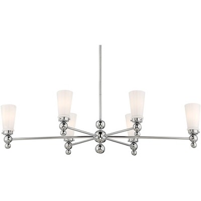 Stiffel Talon 46 1/2" Wide Brushed Nickel 6-Light Chandelier