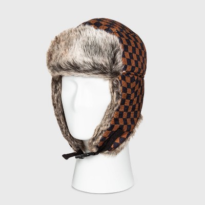 Men's Printed Trapper Hat - Original Use™ Brown/Black One Size
