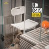 Shower Chair  - Includes Back Scrubber & Additional Sponge - Anti Slip for Safety, with 8 Adjustable Heights Portable - MedicalKingUsa - 4 of 4