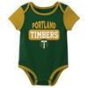 MLS Portland Timbers Infant Boys' 3pk Bodysuit - 4 of 4