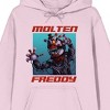 Five Nights At Freddy's Molten Freddy Long Sleeve Cradle Pink Adult Hooded  Sweatshirt : Target