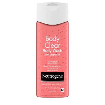 Neutrogena Body Clear Pink Grapefruit Acne Body Wash with Vitamin C for Body Breakouts - 8.5 fl oz