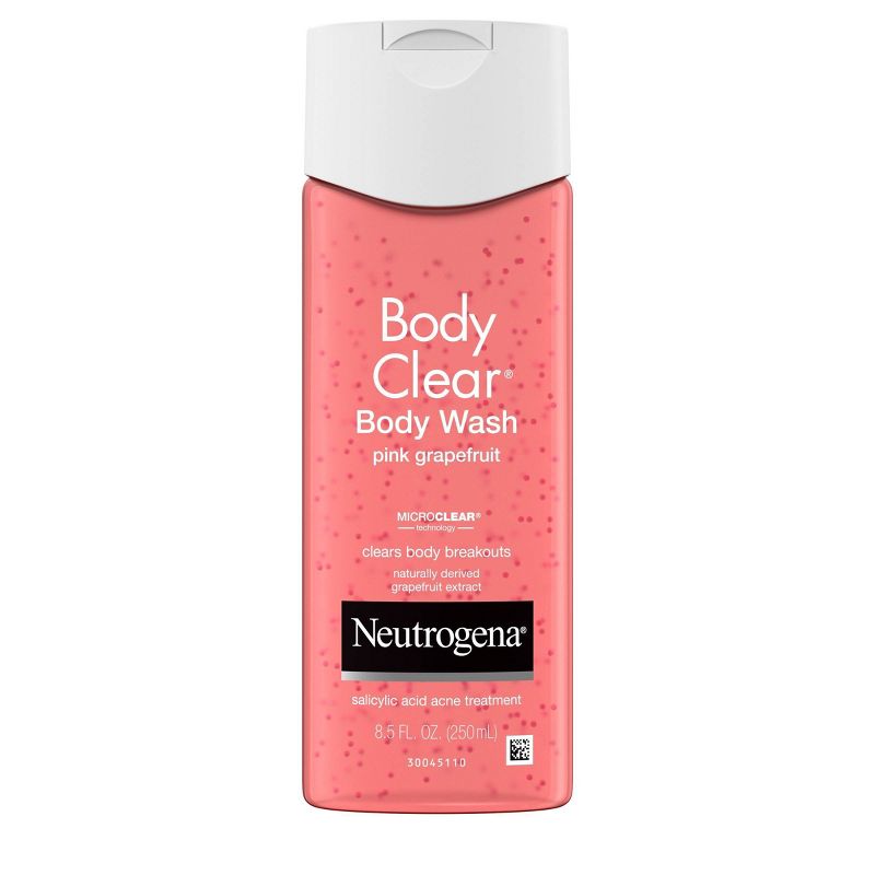 Neutrogena Body Clear Pink Grapefruit Acne Body Wash with Vitamin C for Body Breakouts - 8.5 fl oz, 1 of 14