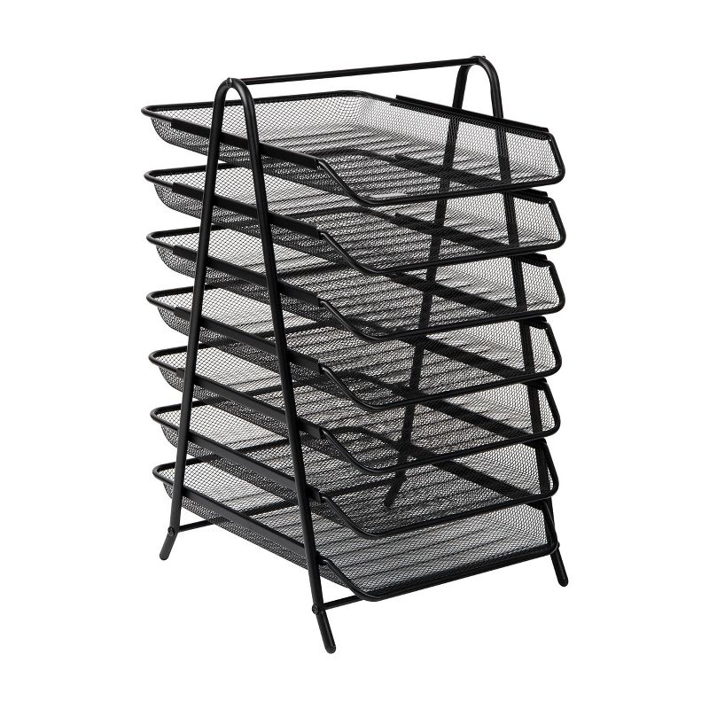 Mind Reader Metal 7-Tier Paper Tray Desktop Organization Set, 5 of 6