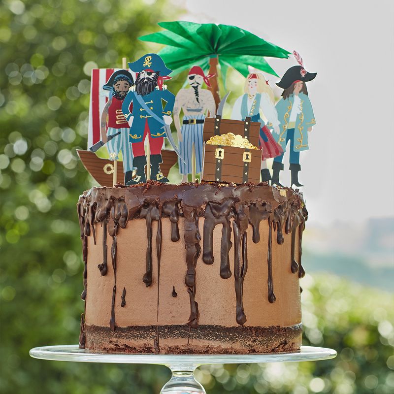 Meri Meri Pirates & Palm Tree Cake Toppers (Pack of 7), 2 of 4