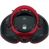 JENSEN CD490 Portable Stereo CD Player with AM/FM Radio and Aux Line-In, Red and Black - 2 of 4