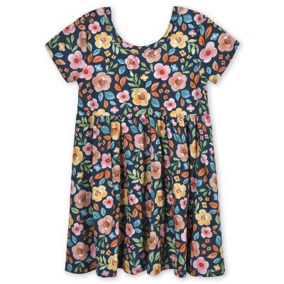 Gerber Toddler Girls' Short Sleeve Twirl Dress - Midnight Floral - 18 ...