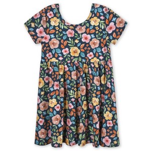 Gerber Toddler Girls' Short Sleeve Twirl Dress - 1 of 4
