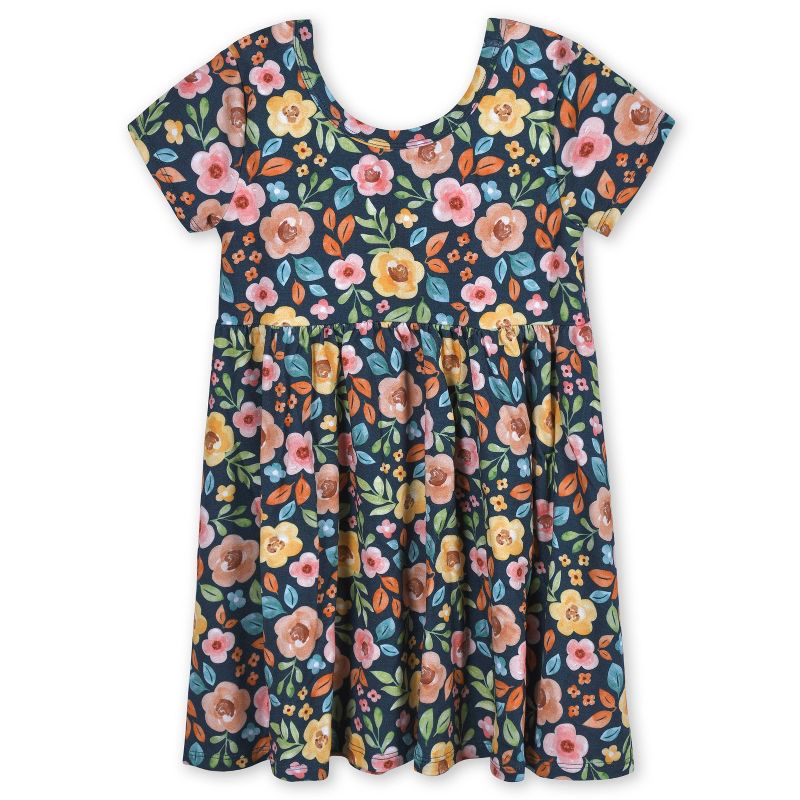 Gerber Toddler Girls' Short Sleeve Twirl Dress, 1 of 13
