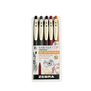 Zebra Sarasa Vintage 5pk : Target