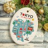 Minimalistic Elegant Tokyo Cultural Ornament, Vintage Japanese Landmarks Gift| OrnamentallyYou - 4 of 4