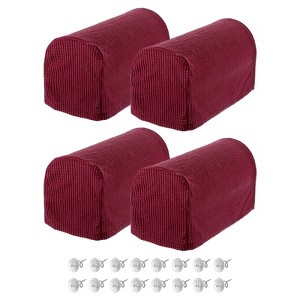 Unique Bargains Stretchy Anti-Slip Sofa Couch Armchair Covers 4 Pcs - 1 of 4