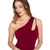 Coolmee Women's Summer Jumpsuits Sexy One Shoulder Casual Loose Long Elegant Wide Leg Jumpsuit - 2 of 4