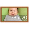 PosterPalooza | Modernist Brown Picture Frame - UV Acrylic, Backing Board, Hanging Hardware Included - 2 of 4