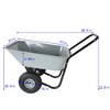Lyngins Foldable Garden Cart,10" Wheel Collapsible Wagon with Oxford Cloth Bag, Lightweight Yard Wheelbarrow for Gardening & Hauling - 4 of 4