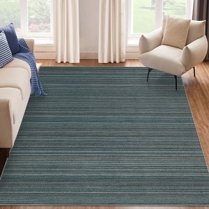 Modern Washable Area Rug for Living Room, Soft Floor Rug with Non Slip Backing, Low Pile Stain Resistant Bedside Carpet for Dorm - 1 of 4