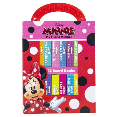 Disney My Friend Minnie Mouse My First Library 12 Board Book Set - by Emily Skwish (Board Book)