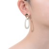 Sophisticated 14K Yellow Gold Plated Dangle Earrings Featuring Clear Cubic Zirconia for a Timeless and Sparkling Elegance - 2 of 2