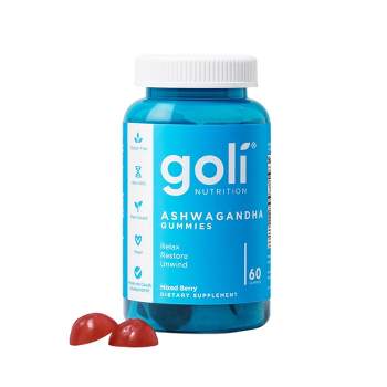 Goli Nutrition Ashwagandha Vegan Gummies - 60ct