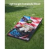 VEVOR Cornhole Set, 3x2 ft Corn Hole Game Boards, MDF Wood Portable Toss Board, Indoor and Outdoor Cornhole Play for Adults, Black - 3 of 4