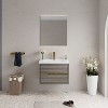 Osparple Modern Bathroom Vanity with Stone Resin Sink Wall-Mounted Bathroom Vanity with 2 Multi-functional Drawers for Small Bathroom - 2 of 3