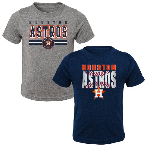 MLB Houston Astros Toddler Boys' 2pk T-Shirt - 4T