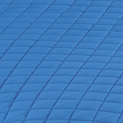 Twin Dark Blue and Light Blue Reversible Quilted Bedspread Set