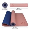 Gruper Non Slip Eco Friendly Yoga Mat with Carrying Strap for Women Fitness Exercise Pilates and Home Workouts - 3 of 4