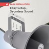 Pyle 11'' Indoor/Outdoor PA Horn Speaker with 70V Transformer - Grey (PHSP121T) - 4 of 4