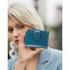 Women's RFID Blocking Leather Wallet – Small Compact Bi-Fold Card Case Purse with Zipper Pocket and Clear ID Window, Travel Safety Slim Design - 2 of 4