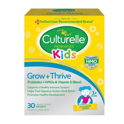 Culturelle Kids Grow + Thrive Probiotics + HMO + Vitamin D Blend Packs - 30ct