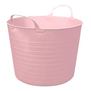 Racxily 4 Pack Flex Storage Bin, Laundry Hamper, Multi functional storage basket for Clothes, Toys , Pink - 1 of 4