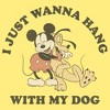 Juniors Womens Mickey & Friends I Just Wanna Hang with my Dog Pluto Racerback Tank Top - 2 of 4