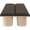 Meridian Furniture,Pavilion Boucle Fabric Bench - 3 of 4