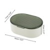 Unique Bargains Double Layer Soap Dish 5.91"x4.33"x2.17" 1 Pc - 4 of 4