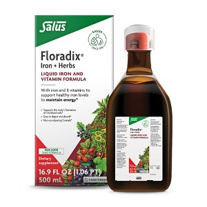 Floradix by Salus Iron & Herbs - Liquid Herbal Supplement for Energy Support* - Iron Supplement with Vitamin C & B Complex Vitamins - 1 of 4
