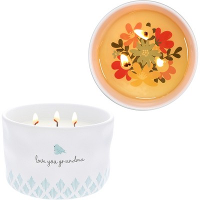 Pavilion Gift Company - Love You Grandma - 12 oz - 100% Soy Wax Reveal Triple Wick Candle Scent: Tranquility - Flame Candles