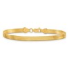 Black Bow Jewelry 4mm 10k Yellow Gold Solid Herringbone Chain Bracelet - 2 of 4