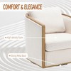 CAVINAS 360 Degree Swivel Chair, Swivel Barrel Chair, Rattan Accent Chair, Single Sofa Chair for Living Room, Leisure Arm Chair - 3 of 4