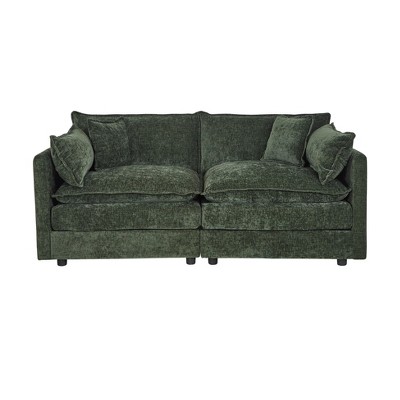 NicBex Couches for Living Room Deep Seat Sofa Couch Upholstered 2 Seater Sleeper Loveseat Sofa with 4 Pillows for Bedroom