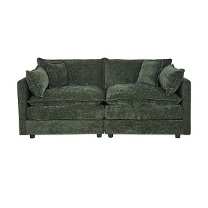 NicBex Couches for Living Room Deep Seat Sofa Couch Upholstered 2 Seater Sleeper Loveseat Sofa with 4 Pillows for Bedroom - 1 of 4