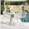 Christopher Knight Home Jaron Outdoor Modern Minimalistic Metal and Polypropylene Dining Chair (Set of 2) - 2 of 4