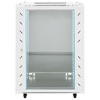 vidaXL 15U Network Cabinet 19" IP20 Gray 20.9"x15.7"x31.5" - 3 of 4