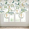 Big Dot of Happiness Elegant Cross - Religious Party Hanging Decor - Party Decoration Swirls - Set of 40 - 3 of 4