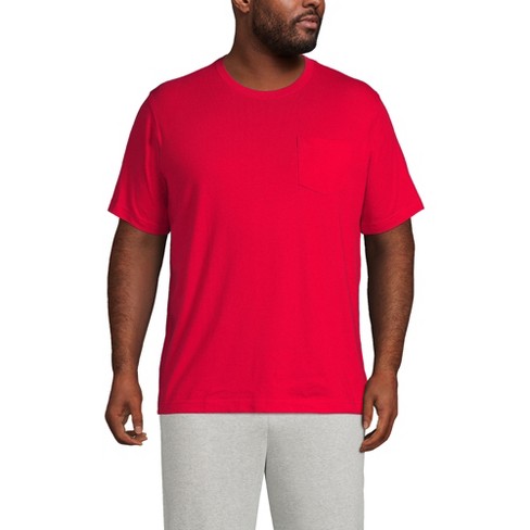 Lands' End Men's Big And Tall Super-t Short Sleeve T-shirt With Pocket ...
