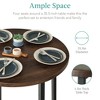 Best Choice Products 5-Piece Modern Round Counter Height Dining Set w/ 4 Chairs, 1.5in Thick Table - 4 of 4