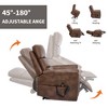 ChicFurnit Living Room Chair Arm Accent Chair Power Recliner with Dual Motor Lift Assist Massage Vibration Cup Holder, 30.31"*25.59"*22.04" - 4 of 4