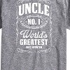 Men's - Instant Message - Uncle Worlds Greatest Short Sleeve Graphic T-Shirt - 2 of 4
