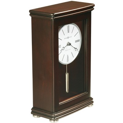 Espresso Brown Quartz Mantel Clock with Chimes