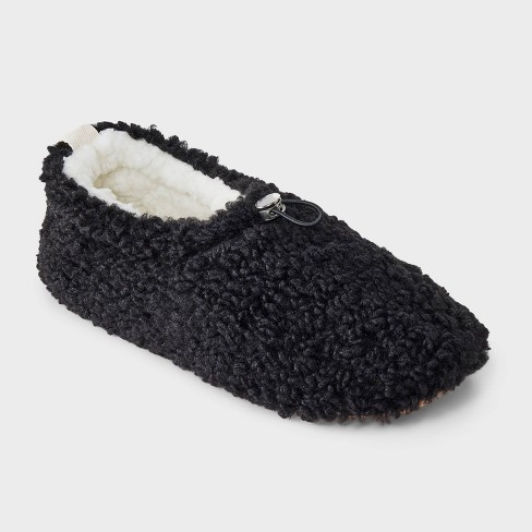 Women's Faux Shearling Pull-On Slipper Socks with Metal Toggle & Grippers - image 1 of 4